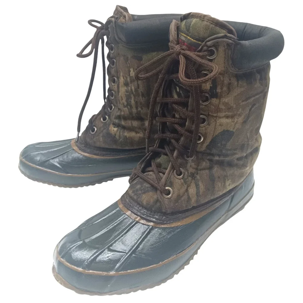 THERMOLITE‎ REAL TREE Camo Boots Camouflage Steel Shank / Men's Size: 8
